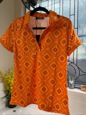 J. Lindeberg Golf tour tech Polo Shirt . NEW with tags . Size Large